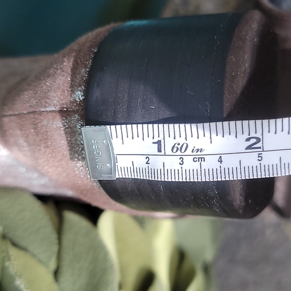 Seychelles Ankle Boots - Suede & Silver Metallic Chelsea Style Western - Picture 6 of 14